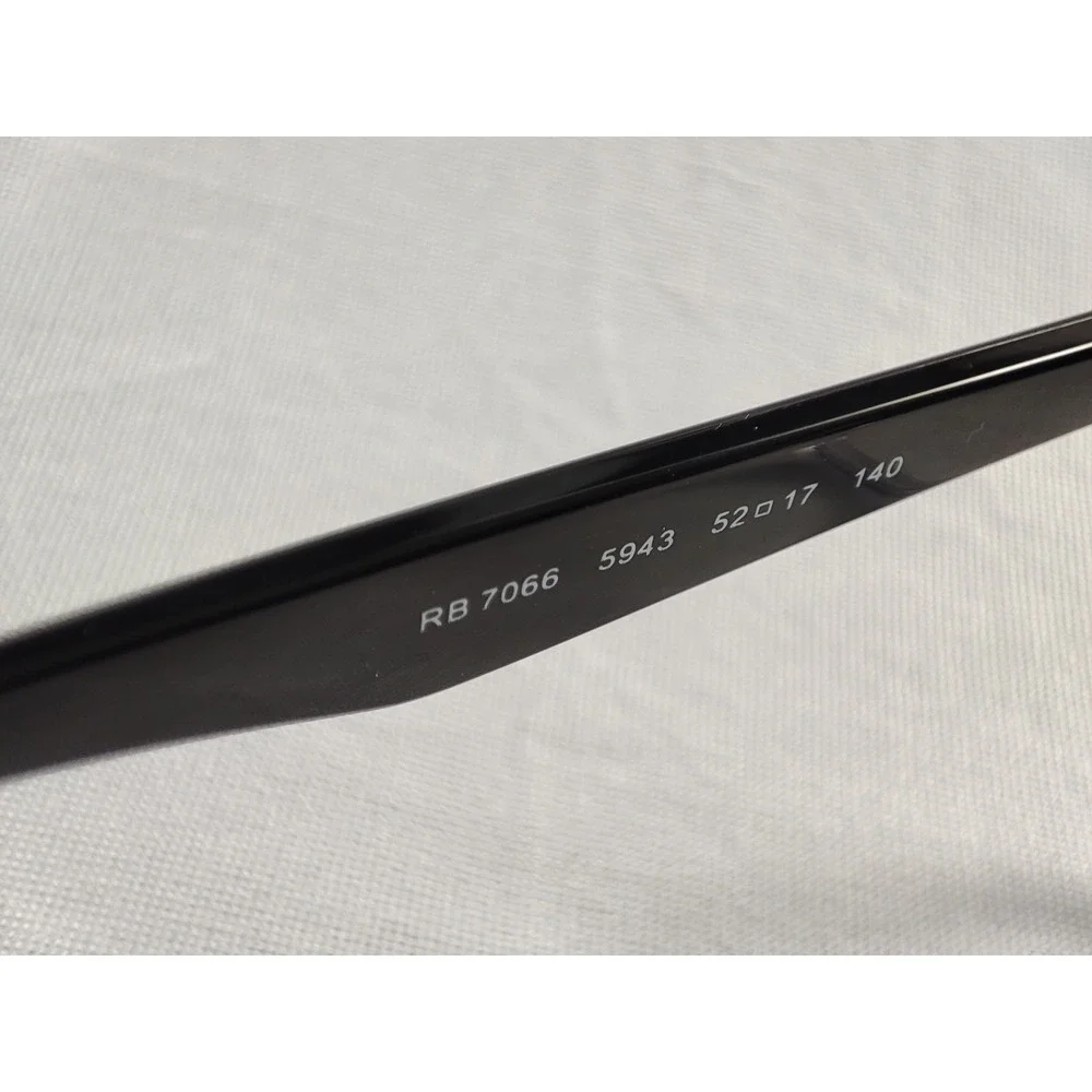 Ray-Ban RB‎ 7066 5943 Eyeglasses Frames Clear Transparent Black 52-17-140 Mint